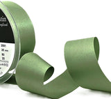 R4095 35mm Khaki Green Double Face Satin Ribbon by Berisfords