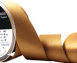 R5784 35mm Old Gold Double Face Satin Ribbon by Berisfords
