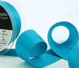 R5787 35mm Peacock Blue Double Face Satin Ribbon by Berisfords