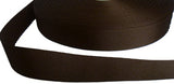 R5961 25mm Dark Brown Polyester Grosgrain Ribbon by Berisfords