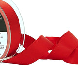 25mm Poppy Red Double Satin Ribbon | Berisfords 21