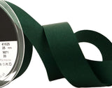 R6458 25m Forest Green Polyester Grosgrain Ribbon by Berisfords