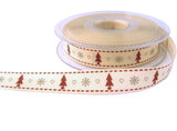 16mm Christmas Tree, Heart and Snowflake Design Ribbon
