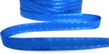 R7025 10mm Royal Blue Retro Stitch Taffeta Ribbon-Satin Borders,Berisfords