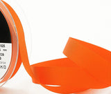 R7627 10mm Tango Orange Polyester Grosgrain Ribbon by Berisfords
