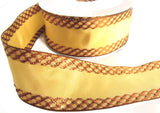 R7757 40mm Honey Polyester-Metallic Brown Copper Ribbon by Berisfords