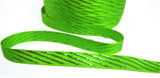 R7764 10mm Meadow-Emerald Green Metallic Woven Jacquard Ribbon