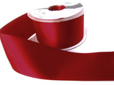 R8413 50mm Deep Red Double Face Satin Ribbon by Berisfords