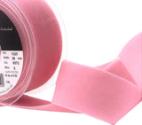 Berisfords 36mm Premium Quality Velvet Ribbon | Blush Rose Pink