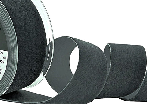 R8924 50mm Dolphin Grey Nylon Velvet Ribbon by Berisfords