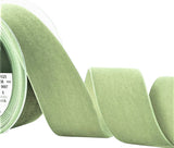 R8957 36mm Khaki Green Nylon Velvet Ribbon by Berisfords