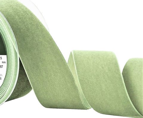 R8959 50mm Khaki Green Nylon Velvet Ribbon by Berisfords