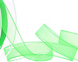 10mm Meadow Green Nylon Super Sheer Ribbon | Berisfords