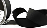 R9776 20mm Black Polyester Grosgrain Ribbon by Berisfords