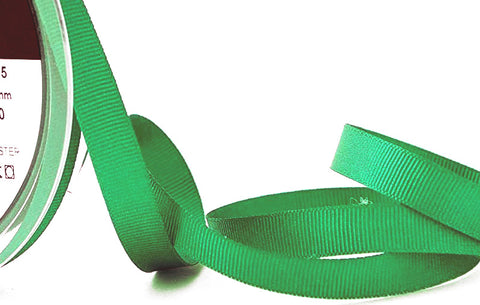 R9778 10mm Parakeet Green Polyester Grosgrain Ribbon by Berisfords