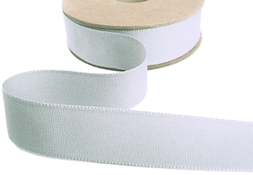 25mm Light Grey Rustic Taffeta Seam Binding Ribbon | Berisfords Ribbon ...