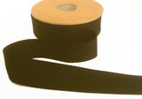 R9808 25mm Black Rustic Taffeta Seam Binding Ribbon, Berisfords