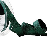 R9873 15mm Green Textured Metallic Lurex Ribbon by Berisfords