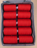 ST Trebla Red 900 metre Spool Polyester Sewing Thread