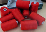 10 x 900 metre Spools of 100% Polyester Sewing Thread