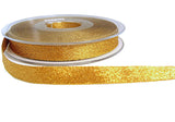 10mm Dark Gold Metallic Lame Ribbon | Berisfords 244