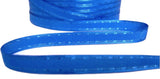 Royal blue Retro Stitch Ribbon, Matt Taffeta Centre with Satin Borders and Textured Stitching along the Edges  