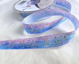 15mm Leo Zodiac & Constallation Print Taffeta Ribbon | Berisfords