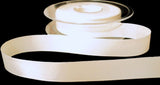 15mm Cream Soft Touch Taffeta Ribbon by Berisfords