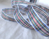 R6049 15mm Dress Stewart Tartan Sheer Ribbon by Berisfords