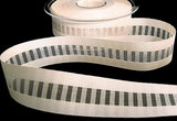 |25mm Pearl Grosgrain-Sheer Centre Ladder Ribbon | Berisfords