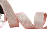 25mm Rose Gold Metallic Lame Ribbon | Berisfords 272