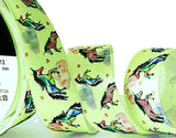 Berisfords Satin Ribbon with a Single Face&nbsp;Printed Unicorns Design