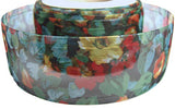 35mm Vintage Sheer Organza Ribbon with a Floral Print