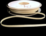 3mm Cream Polyester Grosgrain Ribbon