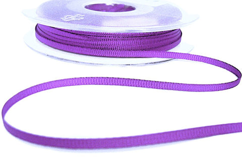 3mm Purple Polyester Grosgrain Ribbon