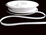 3mm White Polyester Grosgrain Ribbon
