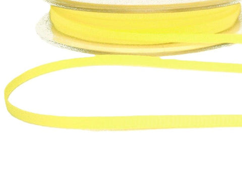 3mm Lemon Polyester Grosgrain Ribbon