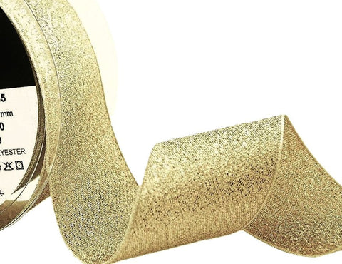 40mm Gold Metallic Lame Ribbon | Berisfords 200