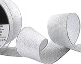 40mm Silver Metallic Lame Ribbon | Berisfords 100