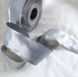 R3363 40mm Metallic Silver Lurex Ribbon by Berisfords. Wire Edge.