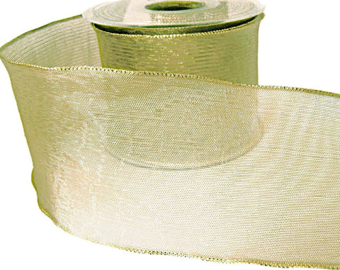 70mm Gold Metallic Mesh Ribbon | Berisfords