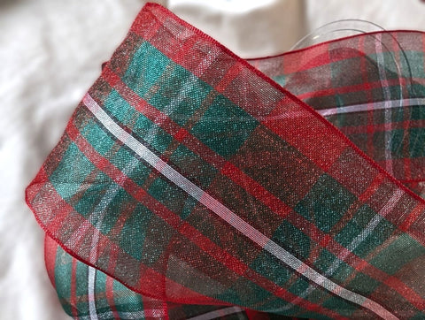 Acottish Ribbon Sheer Tartan Ribbon | 70mm Wide | Berisfords Ribbons | MacGregor ...
