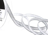 7mm Silver Metallic Lame Ribbon | Berisfords 100