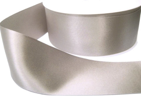 10mm Silver Grey Double Satin Ribbon | Berisfords 18