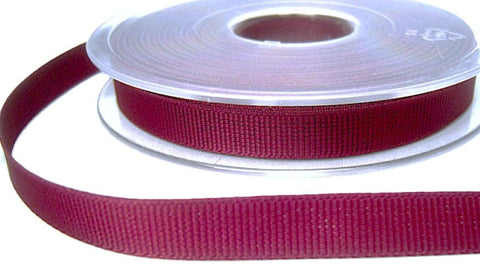 10mm Burgundy Nylon Grosgrain Ribbon | Berisfords