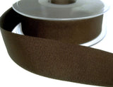 25mm Chocolate Brown Grosgrain Ribbon | Berisfords 9669