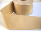 50mm Beige Polyester Grosgrain Ribbon