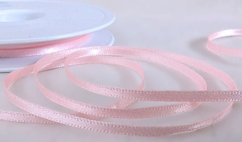 width pink azalea colour 400 double face luxury satin ribbon manufactured by Berisfords Ribbons in the UK.