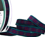 10mm Lindsay Tartan Polyester Ribbon by Berisfords