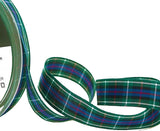 16mm Rose Tartan Polyester Ribbon by Berisfords